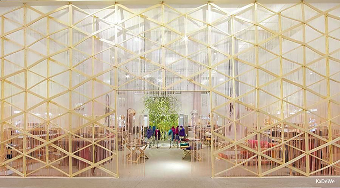 Flame retardant string fringe curtains