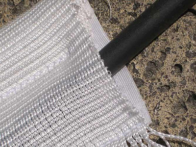 Velcro pocket heading