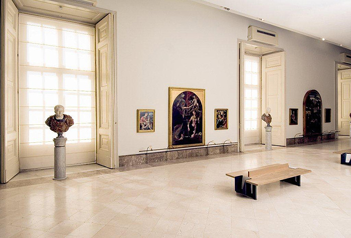 Roman blinds in gallery